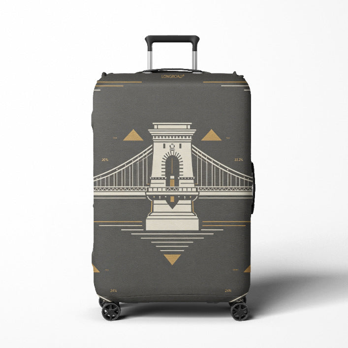 Women's Travel Trolley Bowlift with elegant baroque pattern