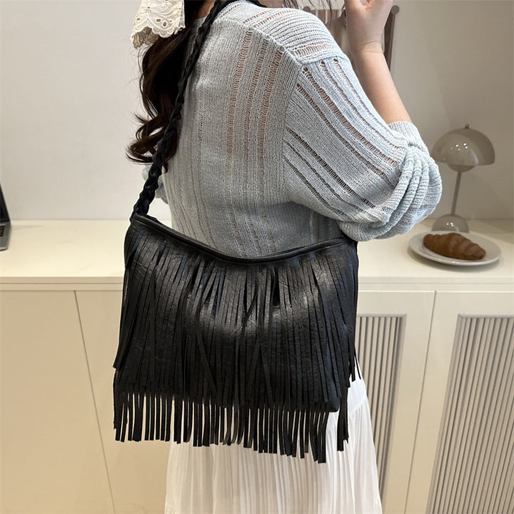 Bohemian Fringe Shoulder Bag Bowlift