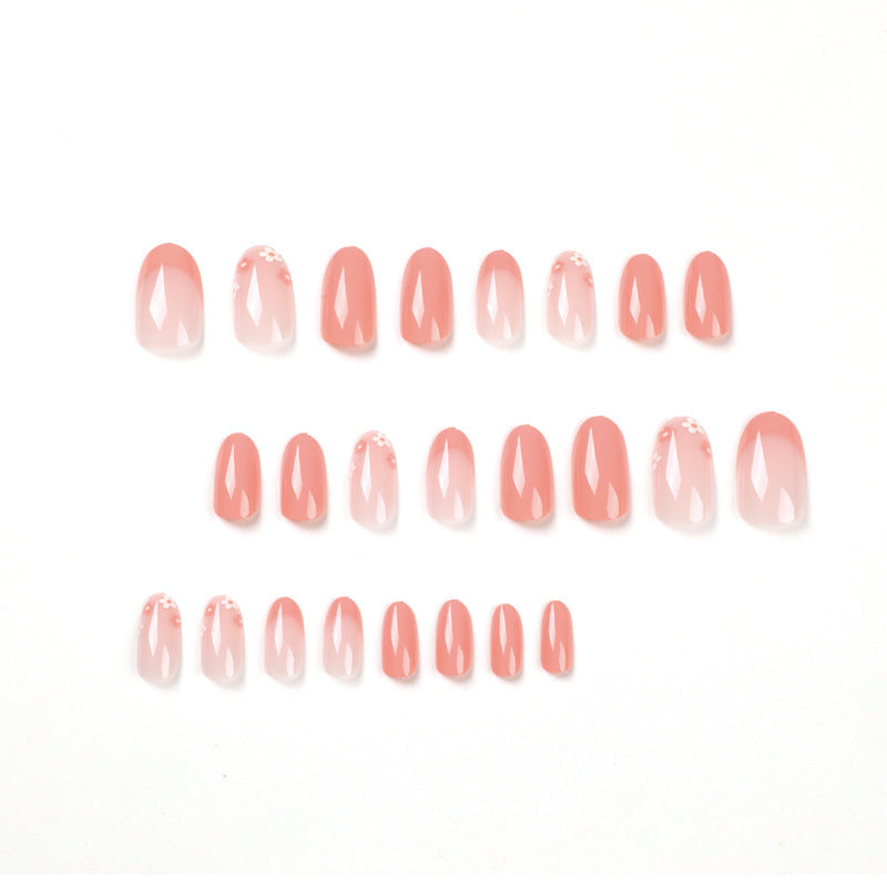 Artificial nail art with elegant floral design Bowlift