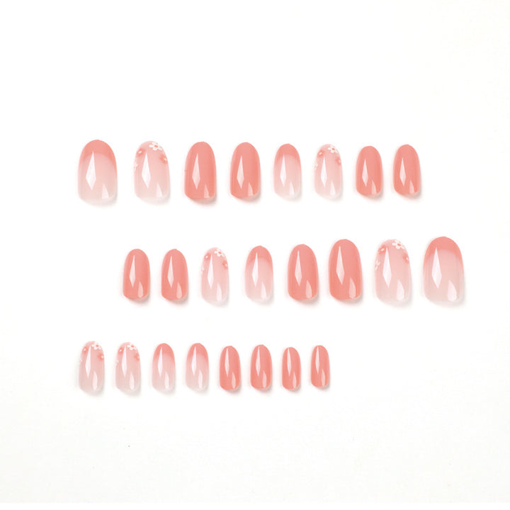 Artificial nail art with elegant floral design Bowlift
