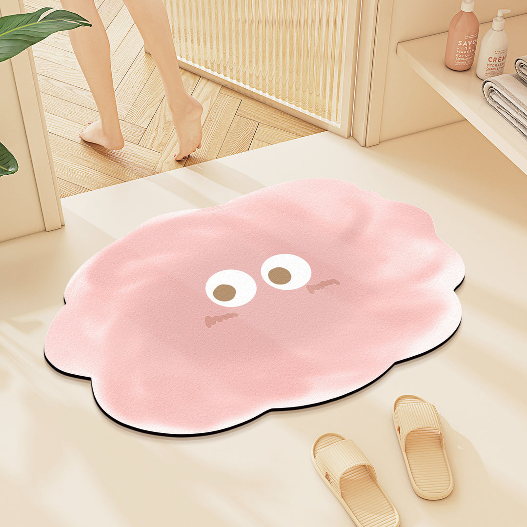 Playful Cloud-Shaped Bath Mat Bowlift
