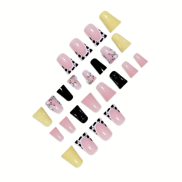 Artistic Multi-Texture Nail Extensions Bowlift