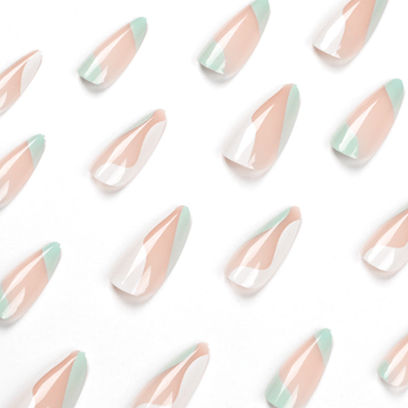 Artificial nail extensions with stylish design Bowlift
