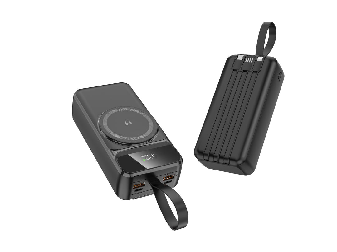 Portable Wireless Powerbank with Intelligent Charging Management and Digital Display Bowlift