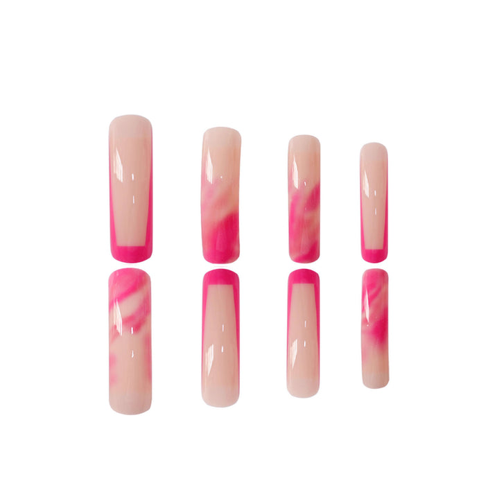 Artistic Long-Lasting Press-On Nail Set Bowlift