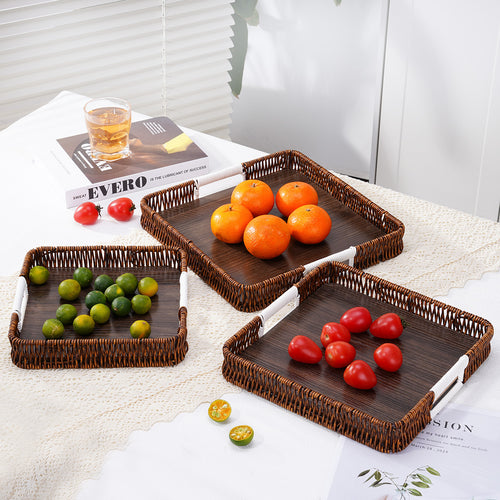 Stylish Handwoven Serving Tray Bowlift