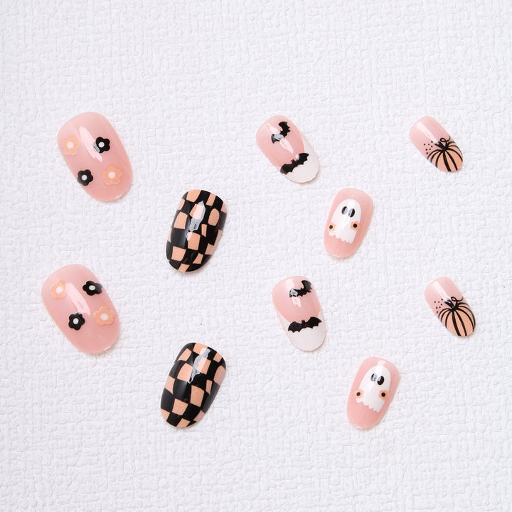 Halloween-Themed Press-On Nail Art Bowlift 1787370325