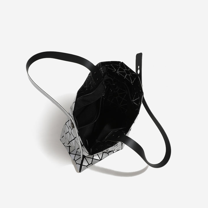 Geometric Patterned Tote Bag with Dual Handles
