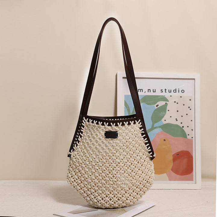 Hand-knotted tote bag with sturdy leather handles Bowlift