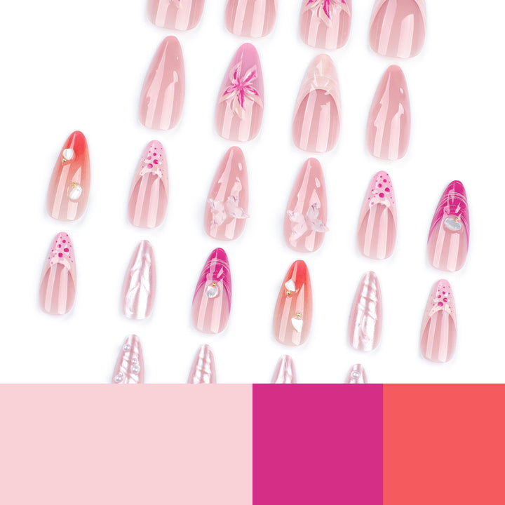 Artful nail extensions with unique 3D accents Bowlift
