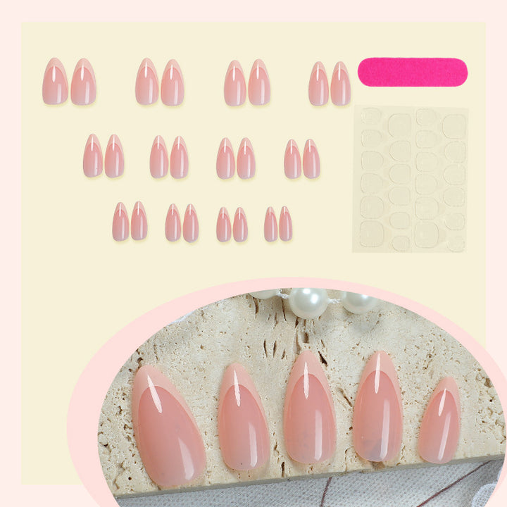 Artificial nail set with elegant French design Bowlift