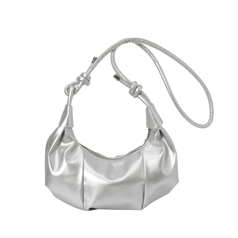 Stylish Pleated Shoulder Bag Bowlift