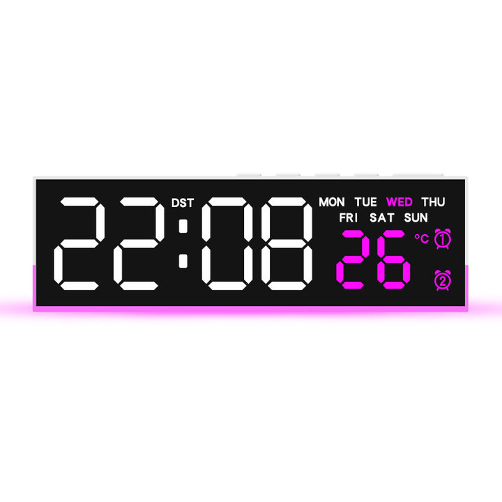 Alarm clock with digital display and temperature display Bowlift