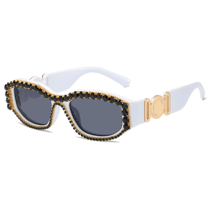 Women's Glamorous Sunglasses with Sparkling Accents Bowlift