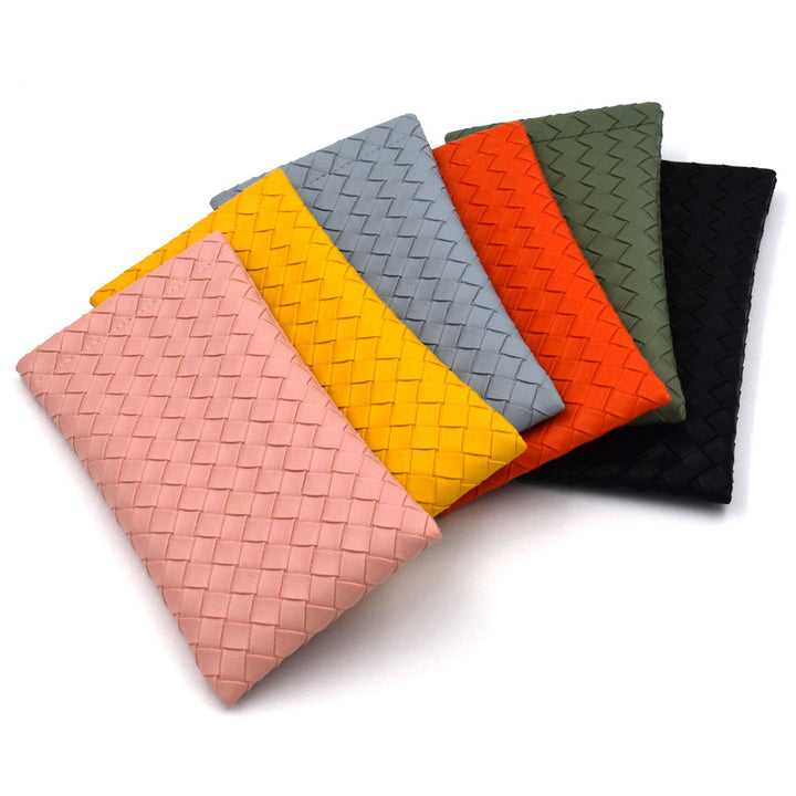 Woven Leather Clutch Wallet Bowlift