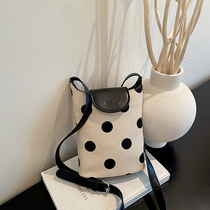 WoStylish Dot-Patterned Mini Crossbody Bag Bowlift