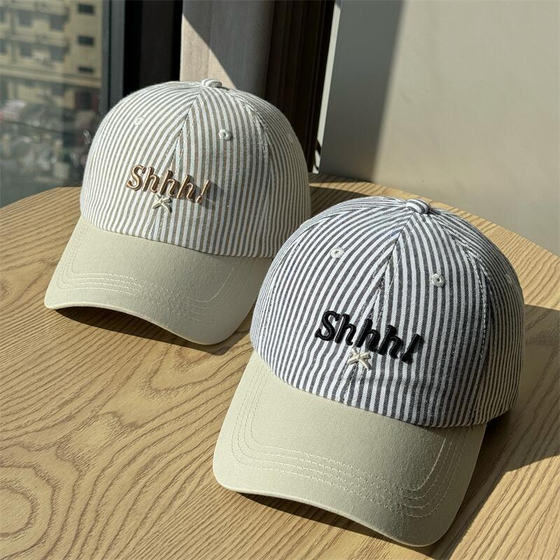 Women's Casual Striped Graphic Cap Bowlift
