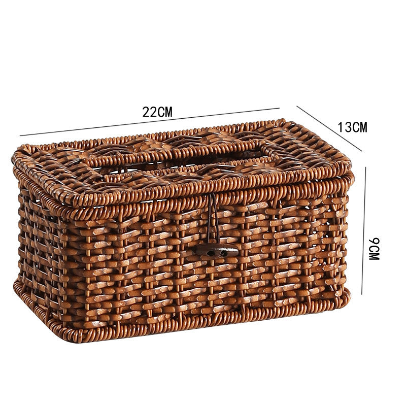 Handcrafted Wicker Storage Box Bowlift