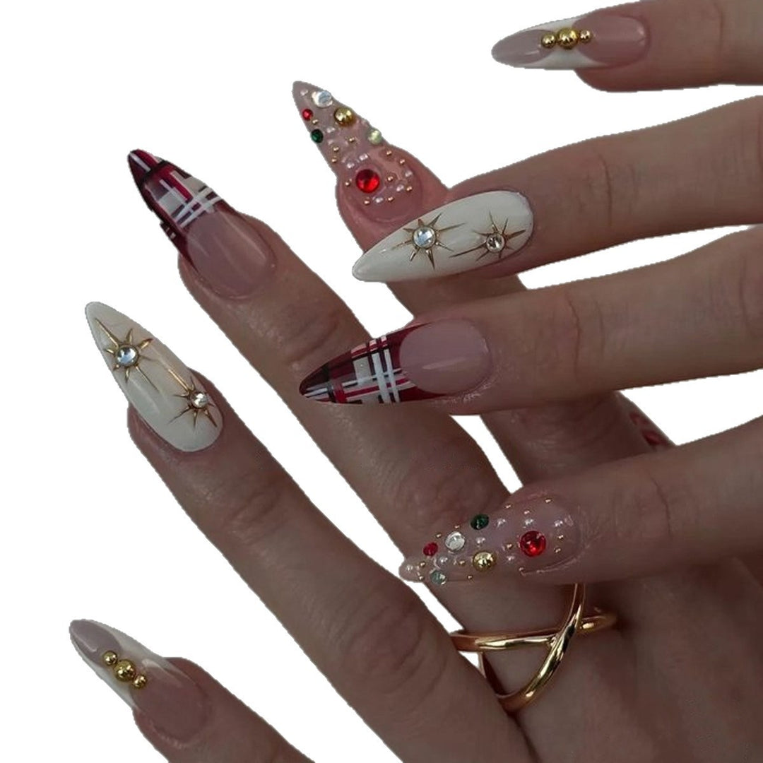 Artistic Stiletto Press-On Nail Set Bowlift