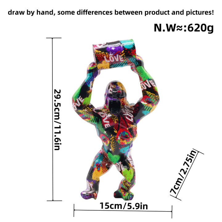 Artful Gorilla Sculpture Bowlift