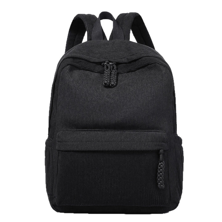 Textured Fabric Multi-Compartment Backpack Bowlift