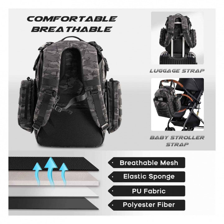 Tactical Backpack with Multifunctional Compartments Bowlift