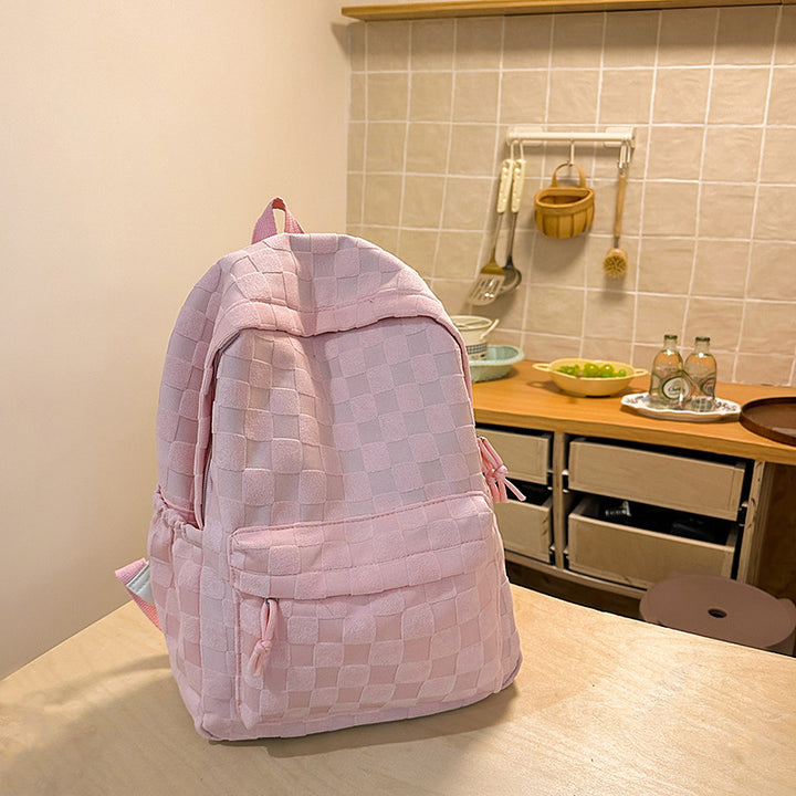 Checkerboard Pattern Backpack