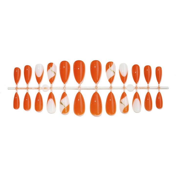 Premium Stylish Press-On Nail Set with Elegant Design Elements Bowlift