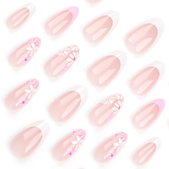 Artful Nail Art with Floral Accents Bowlift