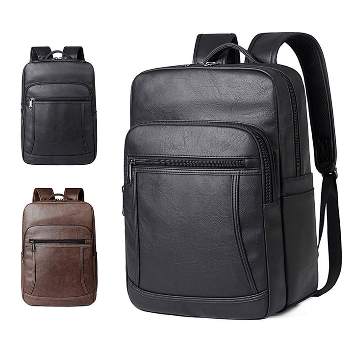 Elegant Backpack Made of Faux Leather with Multiple Compartments Bowlift