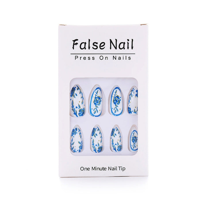 Decorative nails with floral design Bowlift