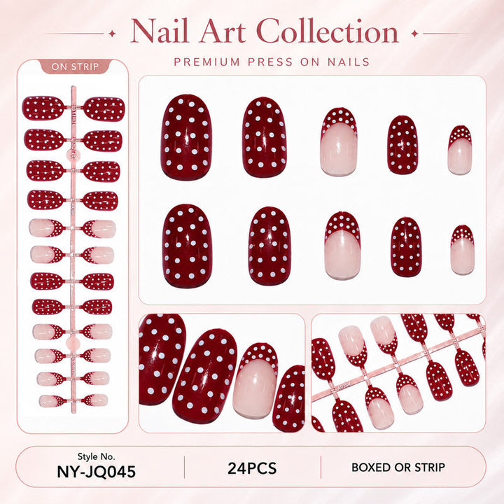 Elegant Press-On Fingernails with DIY Set Bowlift