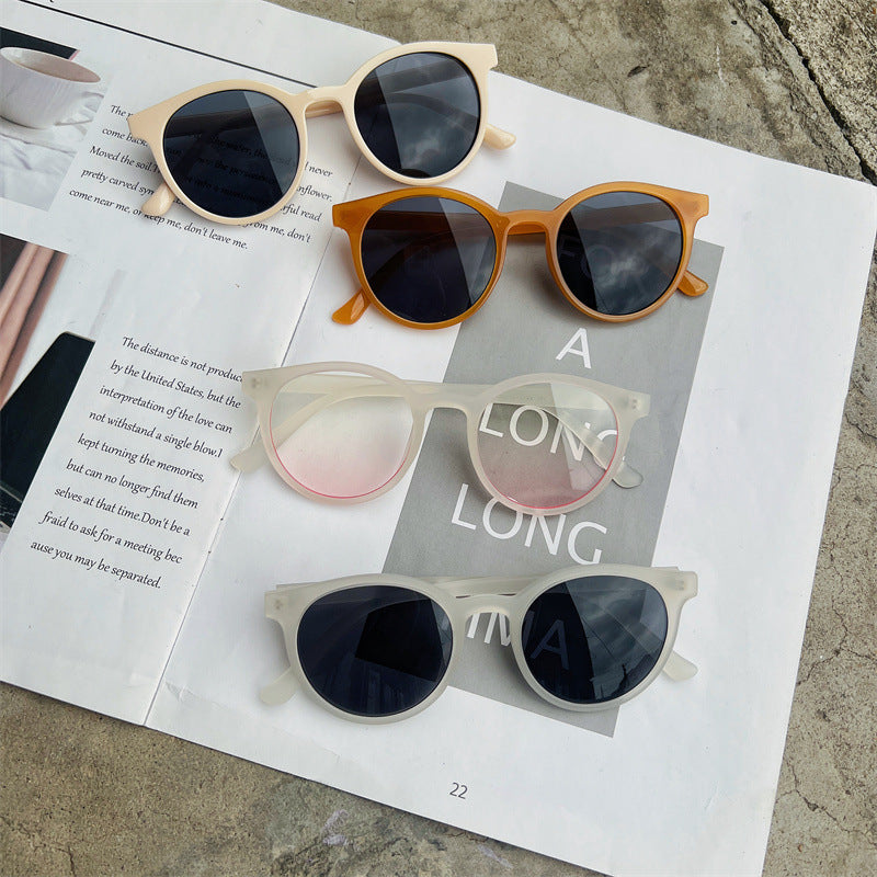 Chic Retro Round Frame Sunglasses Bowlift
