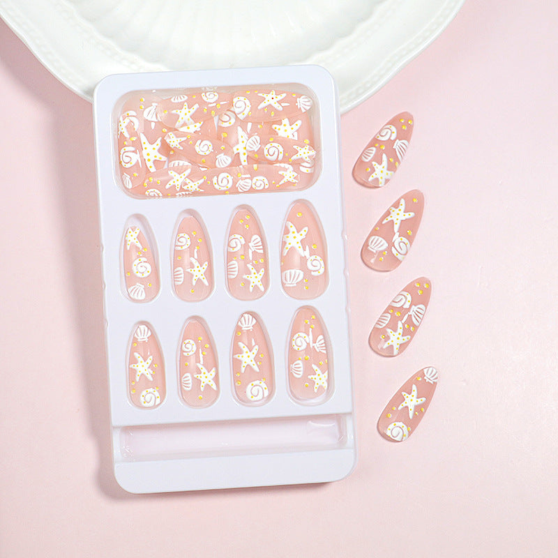 Coastal Themed Press-On Nails Bowlift