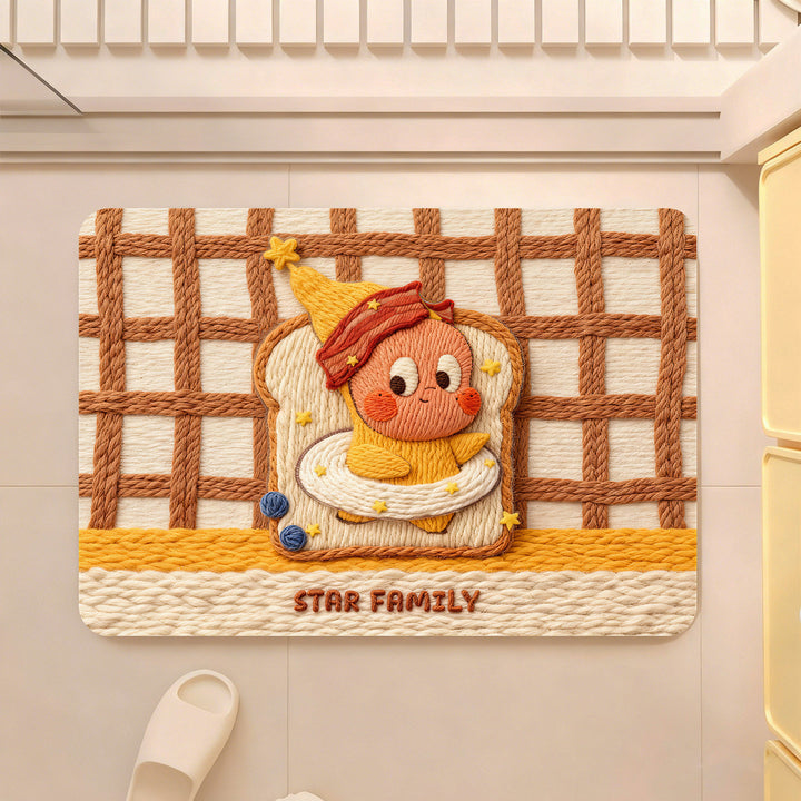 Whimsical Bakery-Themed Decorative Area Rug