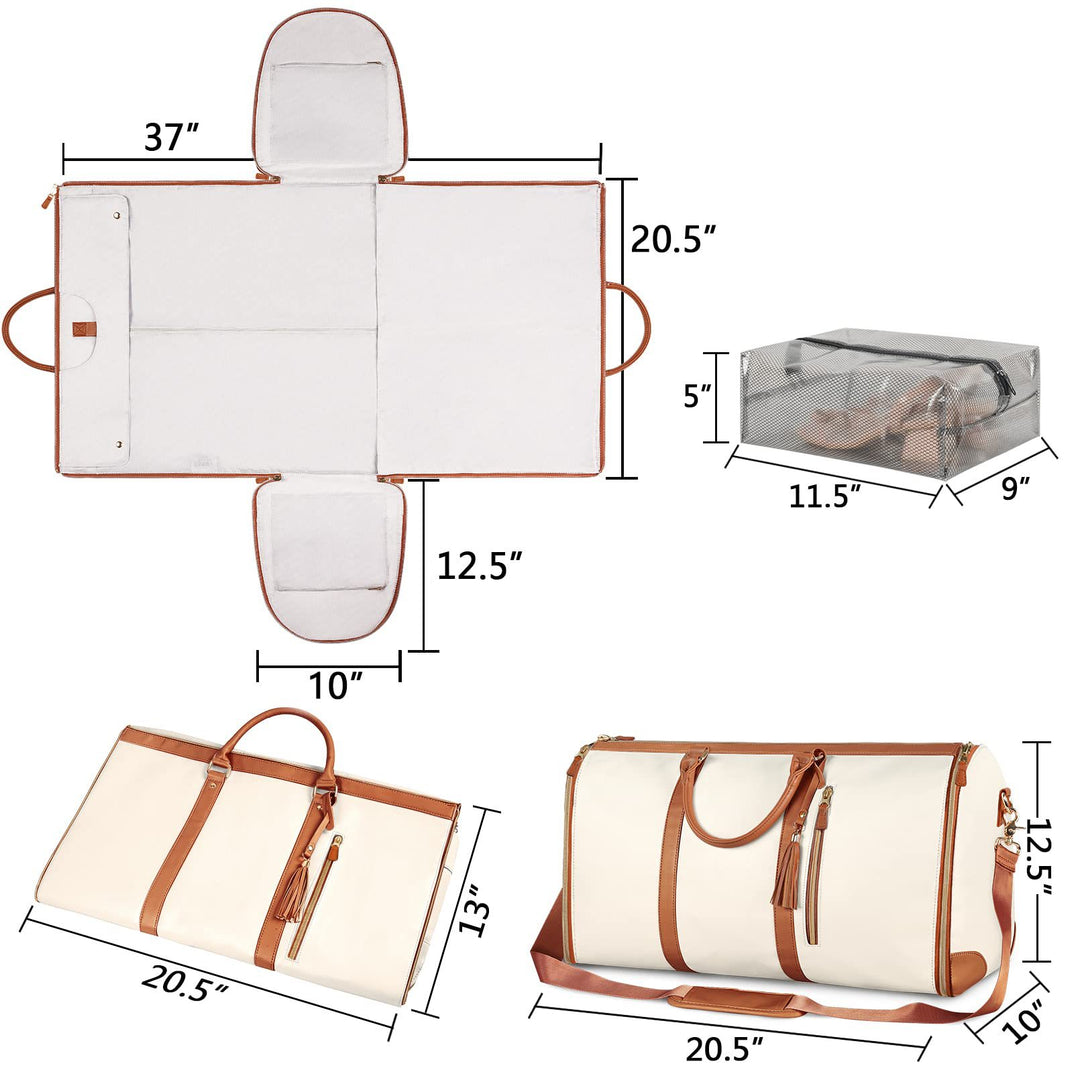 Stylish travel bag with integrated suit compartment Bowlift