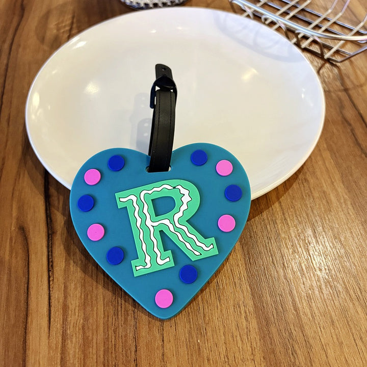 Personalized Striped Luggage Tag Bowlift
