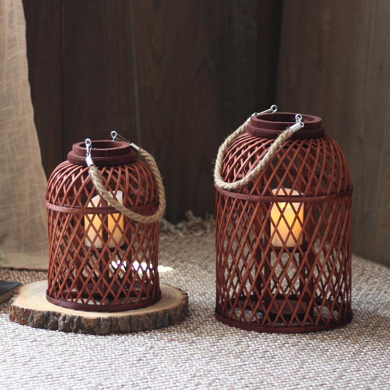 Handcrafted Rattan Lamp Bowlift