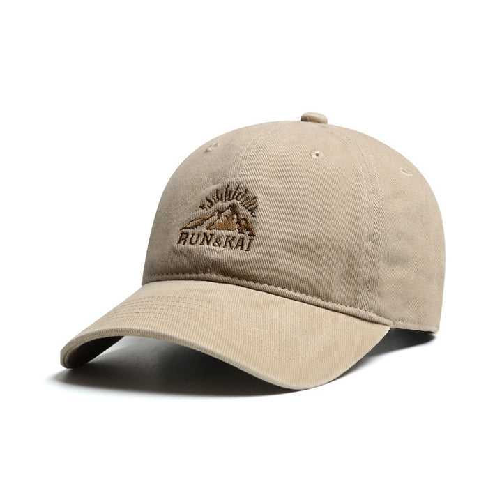 Men's Casual Distressed Embroidered Cap Bowlift
