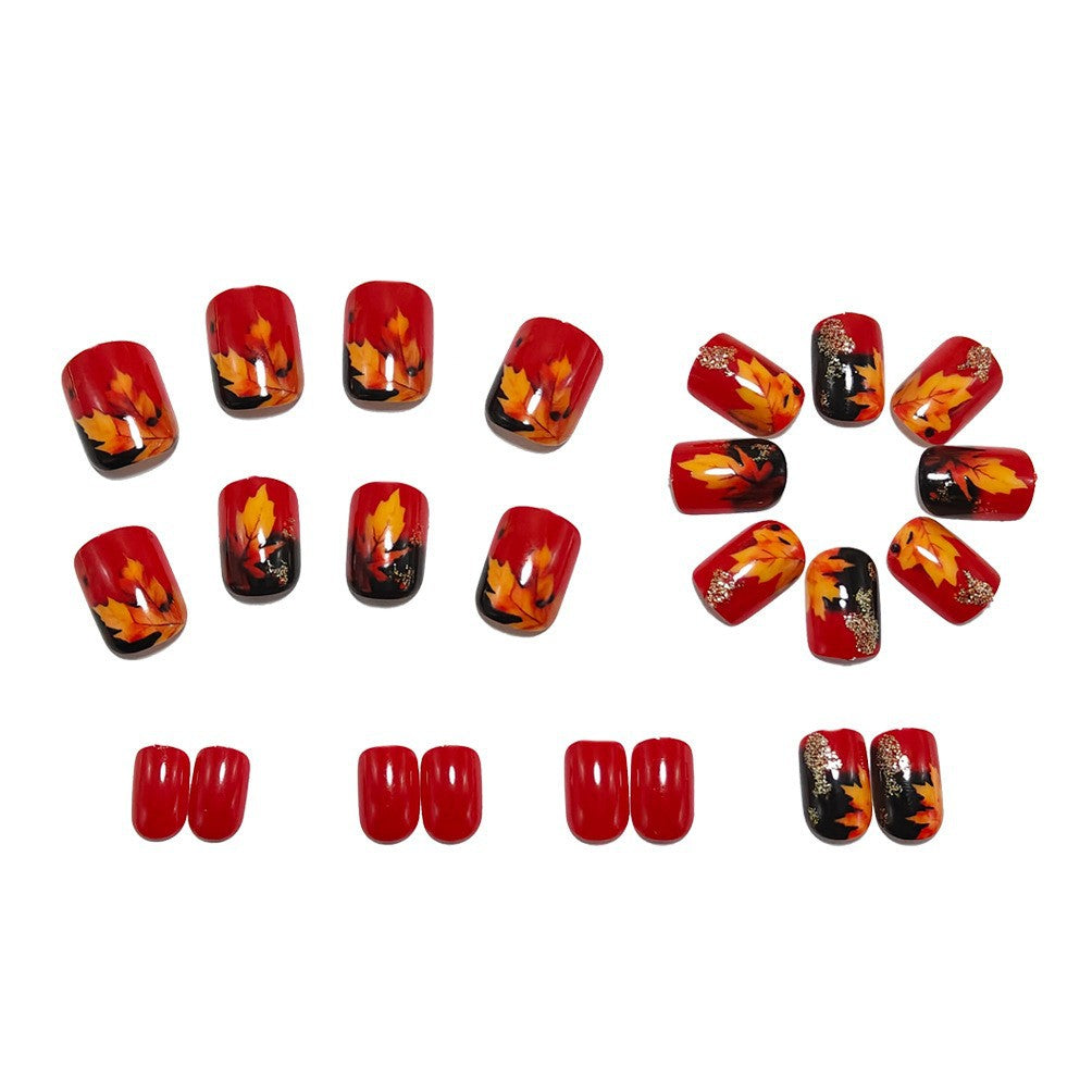 Elegant Artificial Nails with French Manicure and Glitter Effects Bowlift