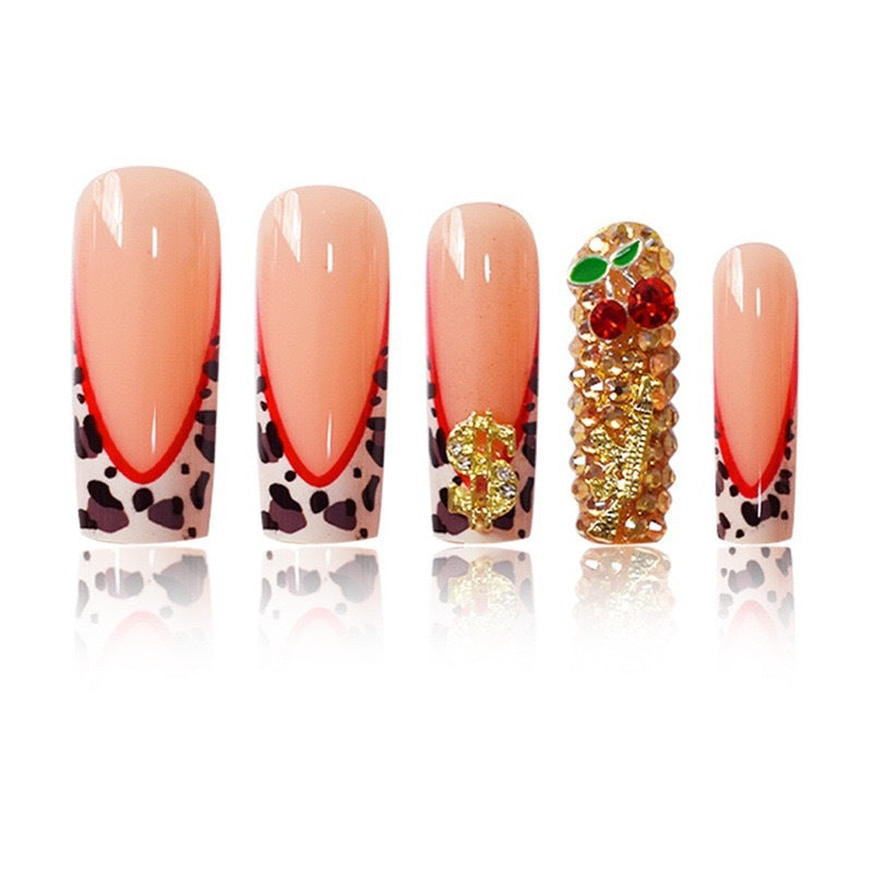 Decorative Gem-Embellished Nail Enhancements Bowlift