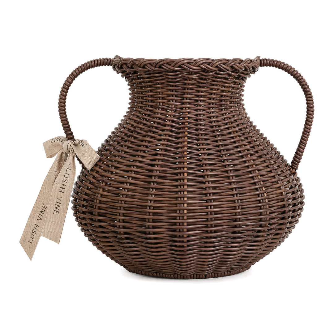 Deko-Vase Made of Rattan Bowlift