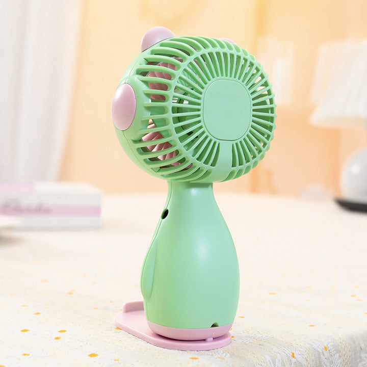 Ladies Portable Mini Fan with Animal Design Bowlift
