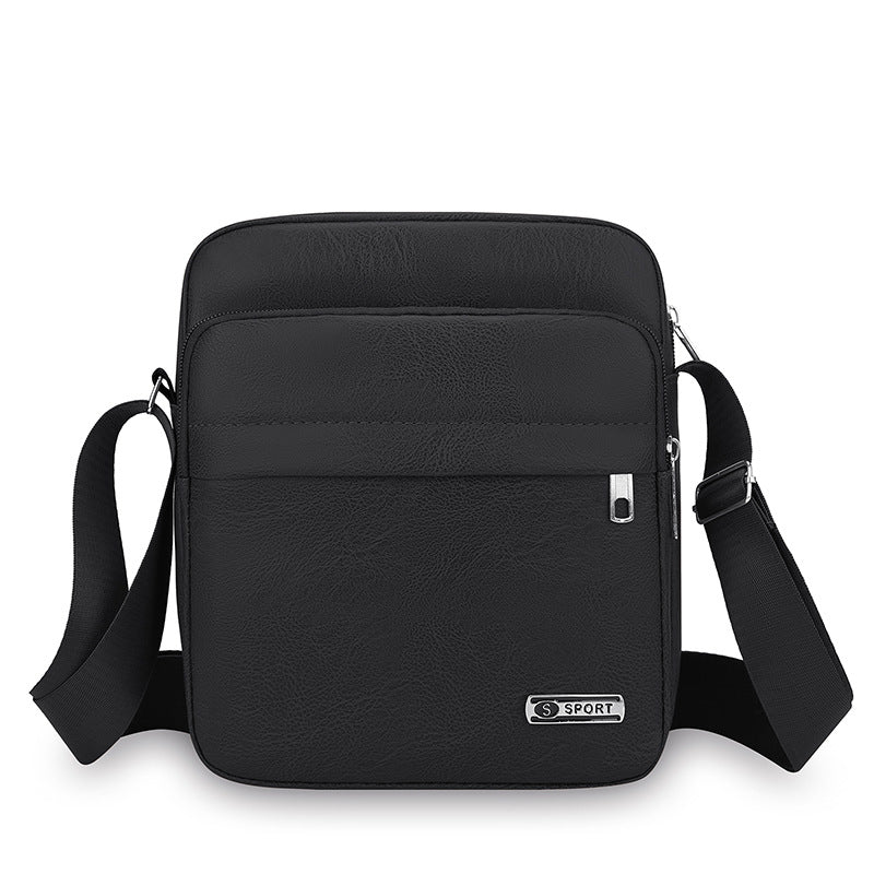 Multifunctional Casual Leather Messenger Bag Bowlift