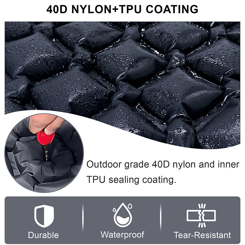Air Mattress With Integrated Headrest And Comfortable Valve System Bowlift