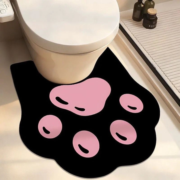 Novelty Pet Paw Bathroom Mat Bowlift