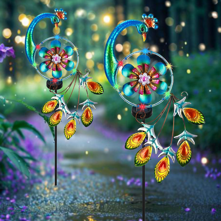 Decorative Hanging Watering Can Garden Stake Ornament With Simulated Cascading Spout Bowlift