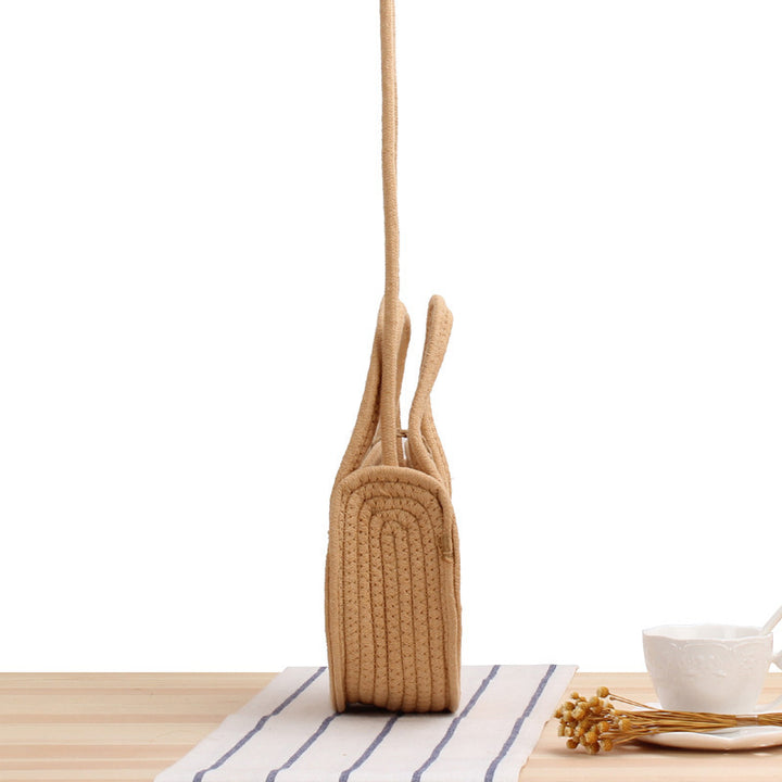 Round Macrame Shoulder Bag Bowlift
