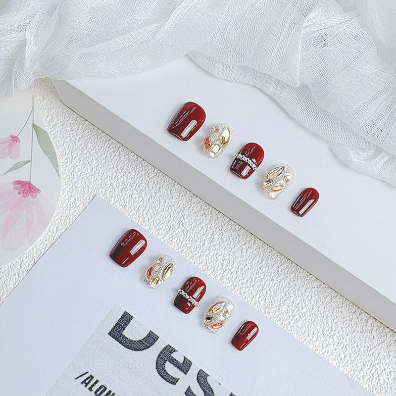 Handmade Press-On Nail Set Bowlift