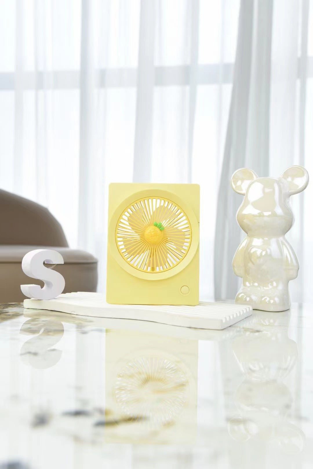 Unisex Compact Portable Table Fan Bowlift